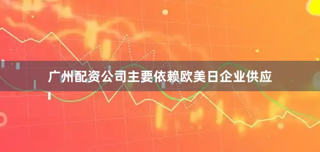 广州配资公司主要依赖欧美日企业供应